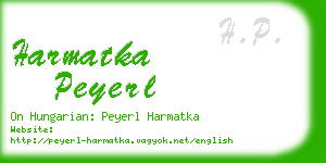 harmatka peyerl business card